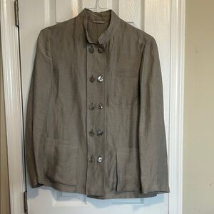 Giorgio Armani Tan Lightweight Jacket